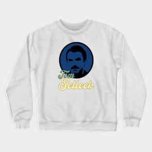 Tom Selleck Blue Model Crewneck Sweatshirt